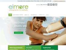 Tablet Screenshot of elmorewellness.com